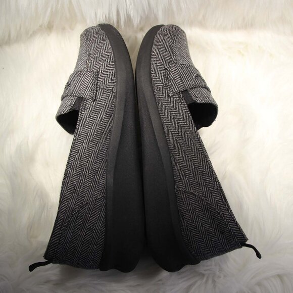 CLOUDSTEPPERS by Clarks Slip-On Loafers Sillian 2.0  Black White Tweed Size 11 M - Picture 12 of 13